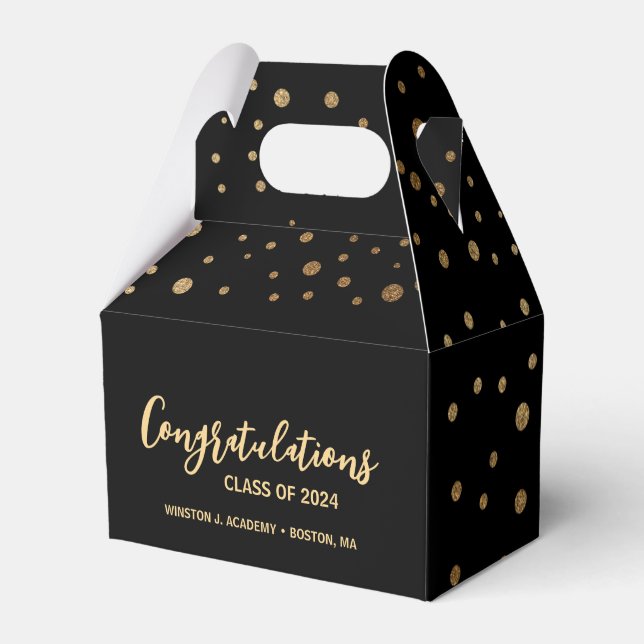 Congratulations class of 2024 graduation custom favor box (Front Side)