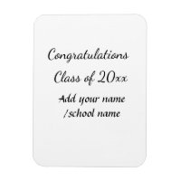 Congratulations class of add year name school col