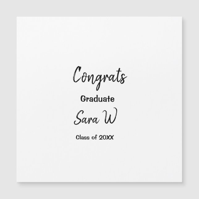 Congratulations class of add year name school col magnetic invitation (Front)
