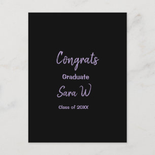 Congratulations class of add year name school col postcard