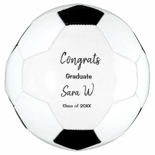 Congratulations class of add year name school col soccer ball