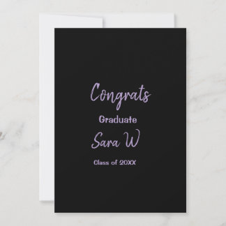 Congratulations class of add year name school col thank you card