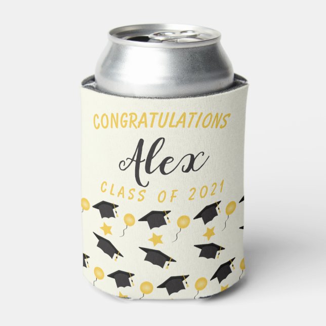 Congratulations Class Of Graduate Customize Name   Can Cooler (Can Front)