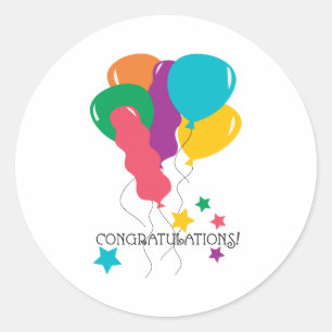Congratulations! Classic Round Sticker