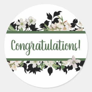 Congratulations Classic Round Sticker