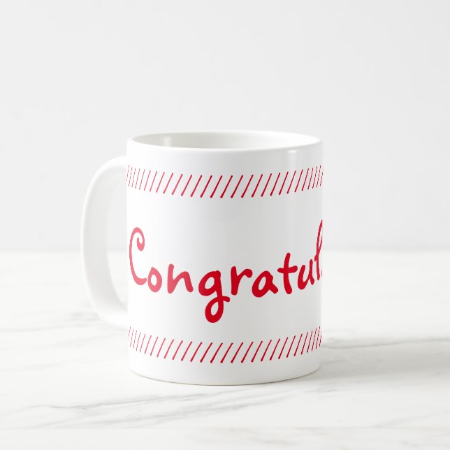 Congratulations Coffee Mug (Front Left)