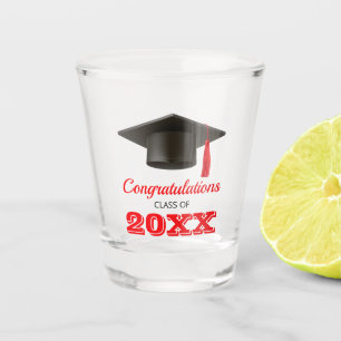 Congratulations College Graduation Party Favour Shot Glass