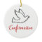 Congratulations Confirmation Dove with Gold, Red