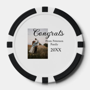 Congratulations congrats add family name photo yea poker chips
