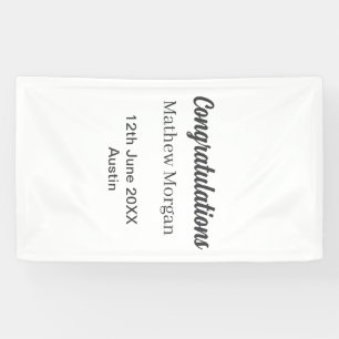 Congratulations congrats graduation name year clas banner