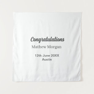 Congratulations congrats graduation name year clas tapestry