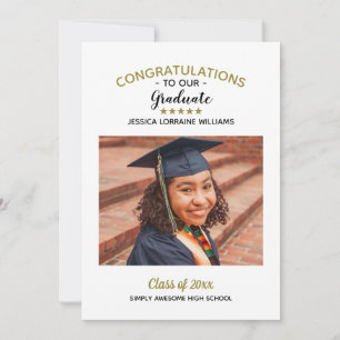 Congratulations Custom Photo Graduate Graduation Announcement