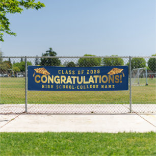 CONGRATULATIONS Custom School Graduation Ceremony Banner