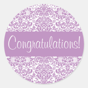 Congratulations Damask Envelope Seal