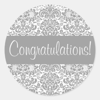 Congratulations Damask Envelope Seal