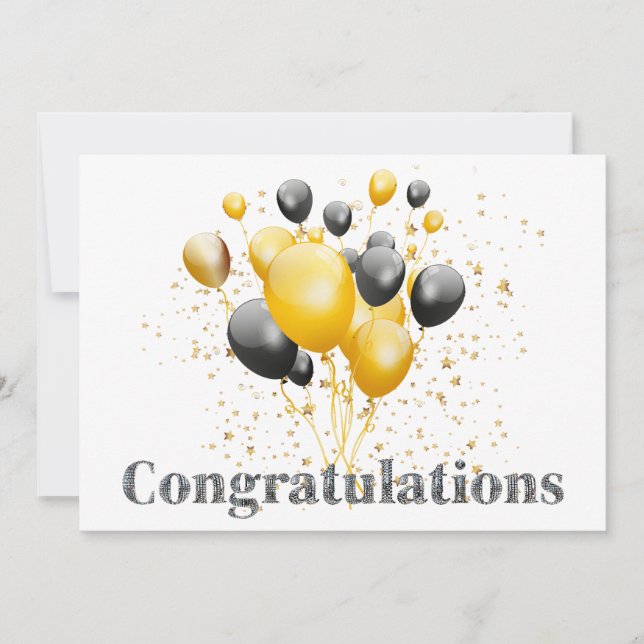 Congratulations Decorative Disco Ball  (Front)
