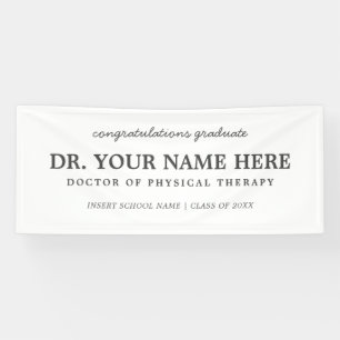 Congratulations Doctor of Physical Therapy DPT  Ba Banner
