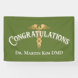 Congratulations Elegant Doctor Medical Graduation Banner