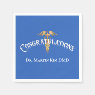 Congratulations Elegant Doctor Medical Graduation Napkin