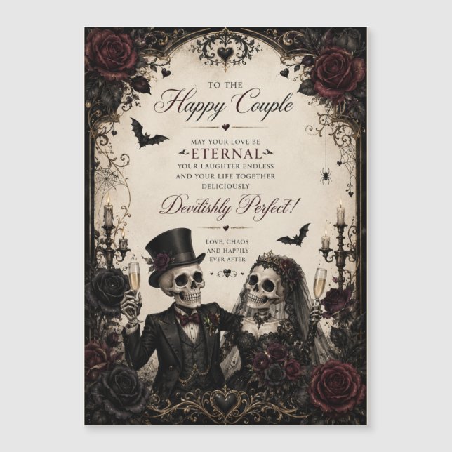 Congratulations Eternal Gothic couple  wedding (Front)