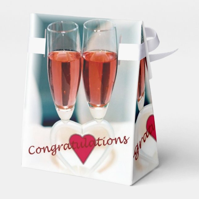 Congratulations Favor Box (Back Side)