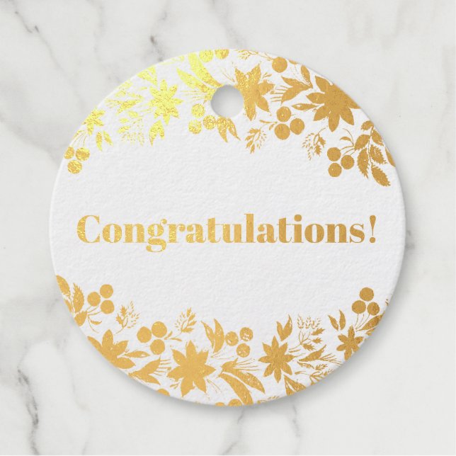 Congratulations Favour Tags (Front)