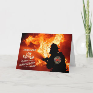 Congratulations Fire Fighter Graduate Card