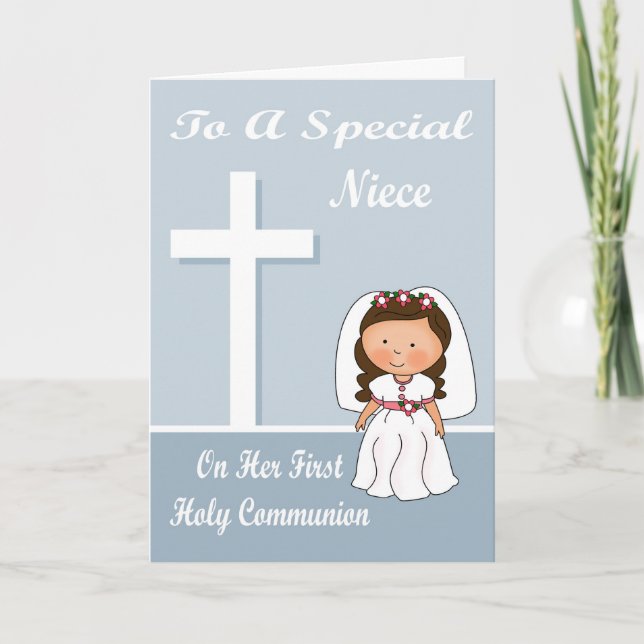 Congratulations First Communion Greeting Card (Front)
