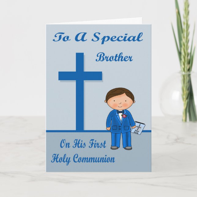 Congratulations First Communion Greeting Card (Front)