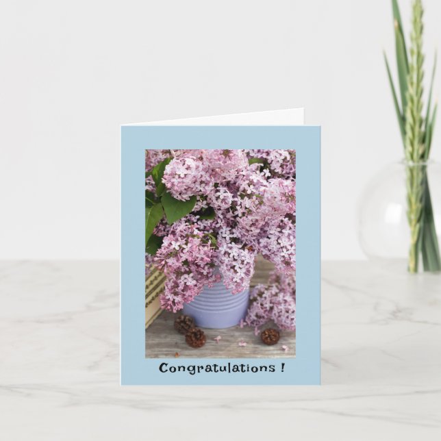 Congratulations Folded Greeting Card (Front)