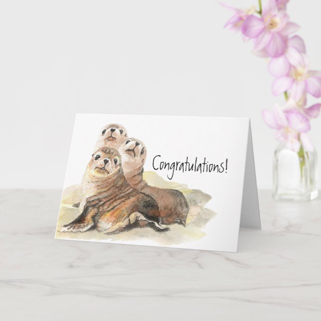Congratulations For Anything Seals of Approval Card (Orchid)