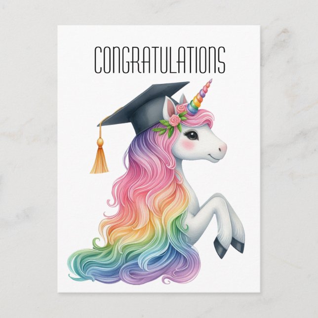 Congratulations for Graduating  Postcard (Front)