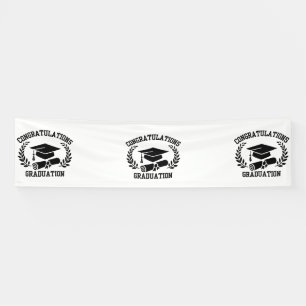 Congratulations For Graduation 2.5x10 Vinyl Banner