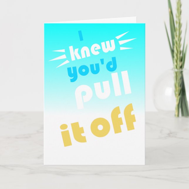 congratulations for passing bar exam card (Front)