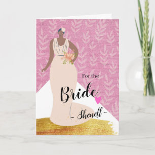 Congratulations for the Bride Add a Name  Card
