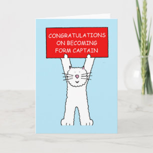 Congratulations Form Captain Card