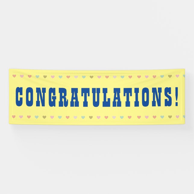 Congratulations - Giant Word on a Banner (Horizontal)