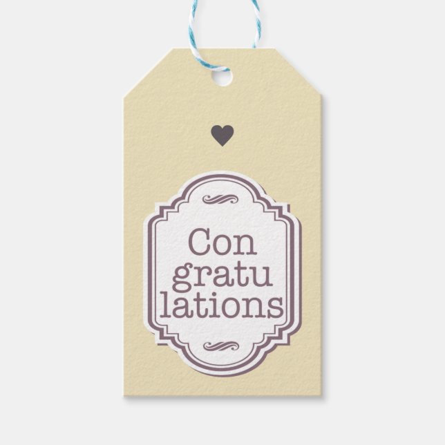 Congratulations Gift Tags (Front)