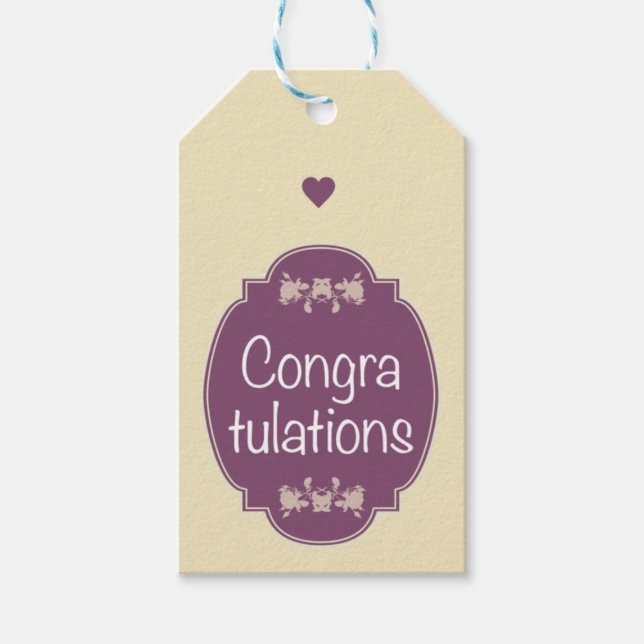Congratulations Gift Tags (Front)