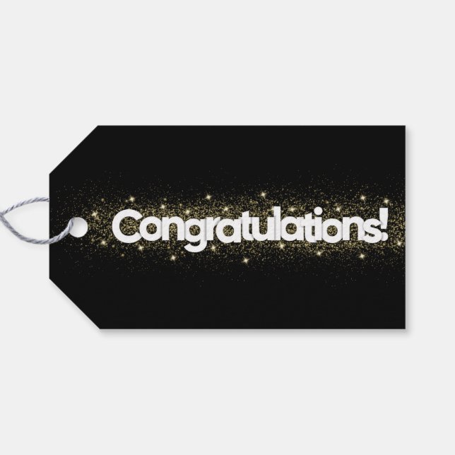 Congratulations Gift Tags (Back Horizontal)