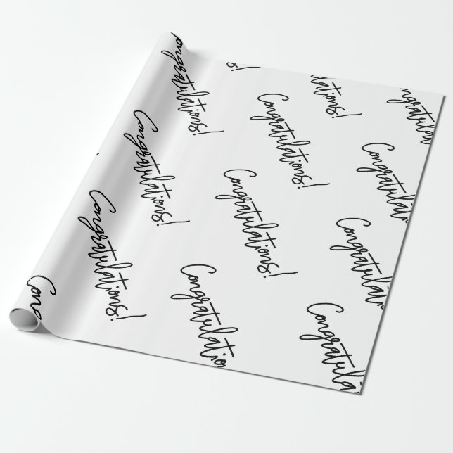 Congratulations Gift Wrap | Luxurious Weddings (Unrolled)