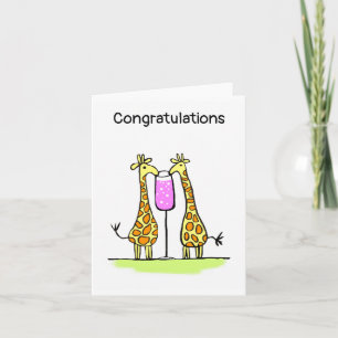 Congratulations Giraffe Card