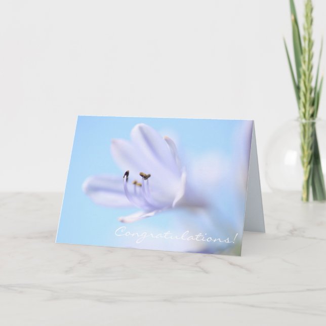 Congratulations Gorgeous Flower Greeting Card (Front)
