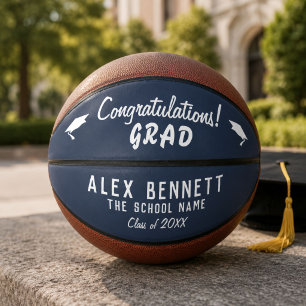 Congratulations Grad Graduation Cap Basketball