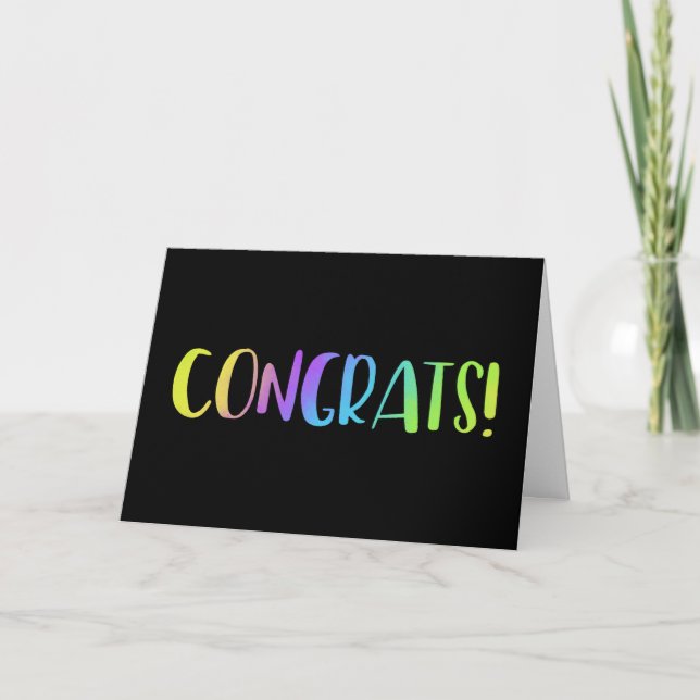 Congratulations Grad or Any Event Greeting Card (Front)