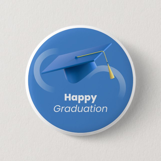 "Congratulations Graduate!" 2 Inch Round Button (Front)