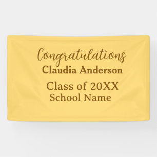 Congratulations graduate add school name simple mo banner