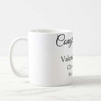 Congratulations graduate add school name simple mo coffee mug