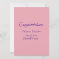Congratulations graduate add school name simple mo