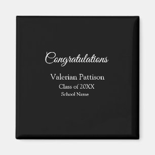 Congratulations graduate add school name simple mo magnet